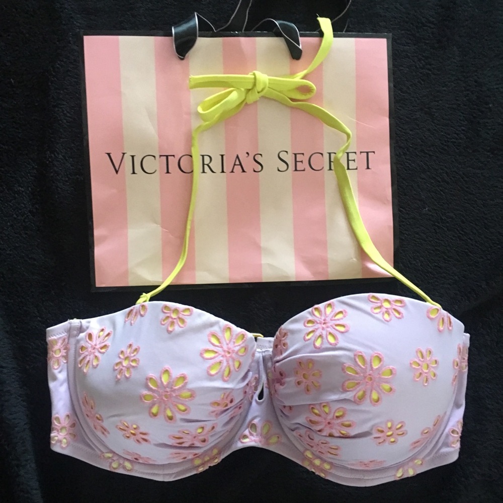 Victoria Secret eyelet Swim Top